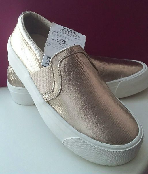 Новые слипоны ZARA, 32 размер, 1500рублей. Тюмень. Пересыл за счет покупателя.