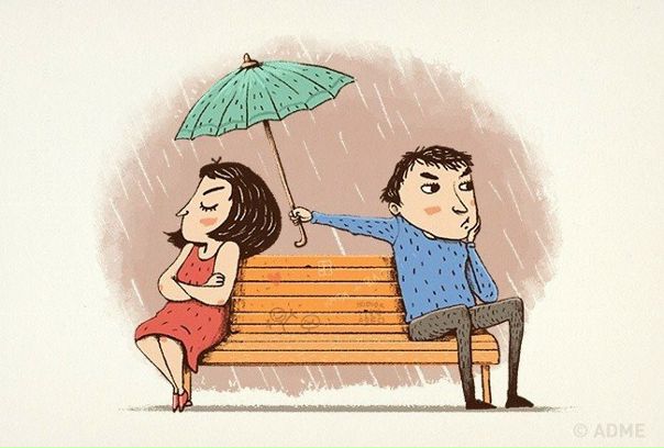 Счастливые пары, даже поссорившись, не перестают любить и заботиться друг о друге