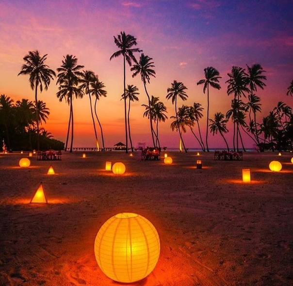 Вечер на Мальдивах