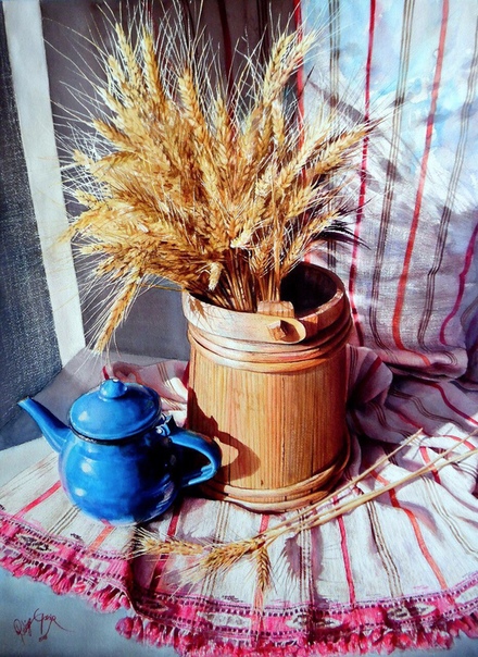 Не верится, что это акварель... на минуту показалось, что фотография. 