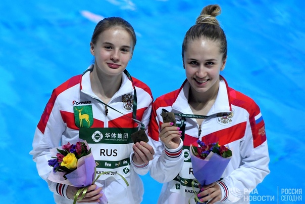  Яркие фотографии с соревнований по синхронным прыжкам на этапе Мировой серии в Казани.