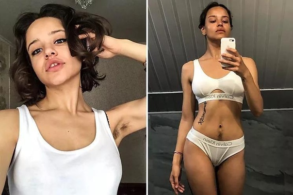 Интересно, российская певица Сюзанна, которая не бреет подмышки и интимное место, подхватит тренд с бровями